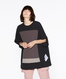 SHAREEF | GEORGETTE JQ SQUARE DOLMAN S/S T(Tシャツ/カットソー)