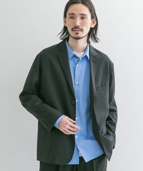 URBAN RESEARCH（アーバンリサーチ）の「WOOL STRETCH COMFORT JACKET（テーラードジャケット・メンズ・ブラック/ネイビー・MEDIUM/LARGE）」の2枚目の写真