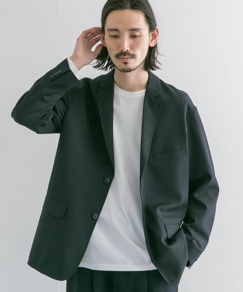 URBAN RESEARCH（アーバンリサーチ）の「WOOL STRETCH COMFORT JACKET（テーラードジャケット・メンズ・ブラック/ネイビー・MEDIUM/LARGE）」の19枚目の写真