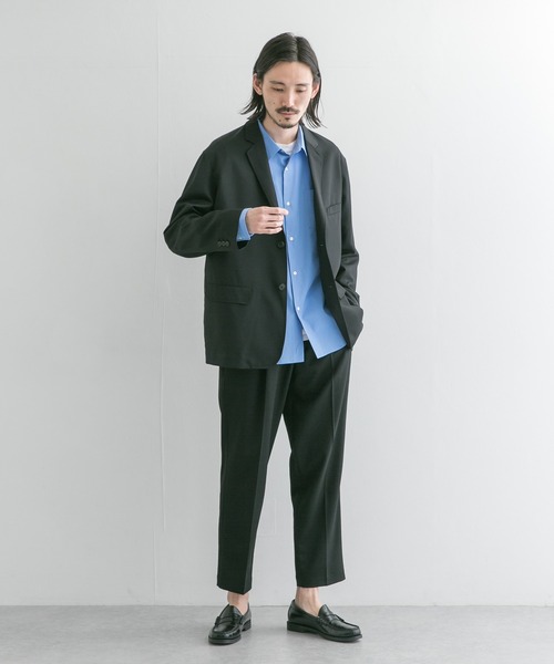 URBAN RESEARCH（アーバンリサーチ）の「WOOL STRETCH COMFORT JACKET（テーラードジャケット・メンズ・ブラック/ネイビー・MEDIUM/LARGE）」の18枚目の写真