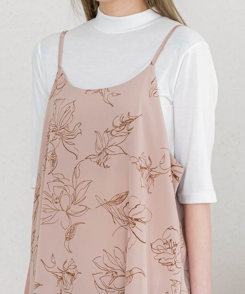 UNE MANSION(ユヌマンション)の「花柄ロングノースリーブワンピース(シャツワンピース・レディース・ブラック/ベージュ・FREE)」の13枚目の写真