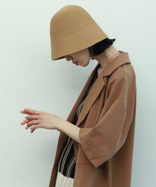 VACANCY（ヴァカンシー）の「クロッシェハット（ハット・レディース・ブラック/ベージュ・FREE）」の8枚目の写真