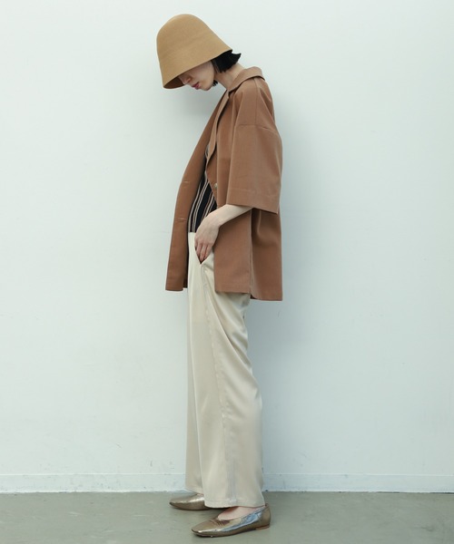 VACANCY（ヴァカンシー）の「クロッシェハット（ハット・レディース・ブラック/ベージュ・FREE）」の4枚目の写真