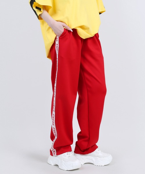 EXIEEE(イグジー)の「サイドラインジャージパンツ(その他パンツ・レディース・グリーン/ブラック/レッド・MEDIUM/LARGE)」の3枚目の写真