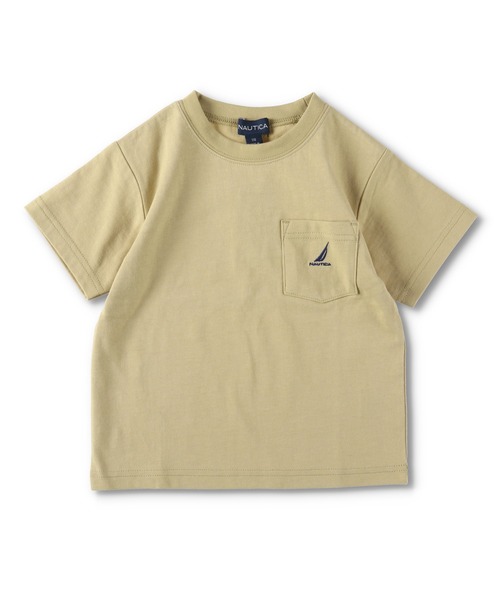 NAUTICA（ノーティカ）の「【NAUTICA/ノーティカ】ポケットTシャツ（Tシャツ/カットソー・キッズ・ライム/ブラック/ベージュ/オフホワイト/ピンク/ネイビー・120cm/110cm/100cm/140cm/150cm/130cm）」の3枚目の写真