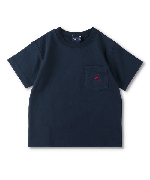 NAUTICA（ノーティカ）の「【NAUTICA/ノーティカ】ポケットTシャツ（Tシャツ/カットソー・キッズ・ライム/ブラック/ベージュ/オフホワイト/ピンク/ネイビー・120cm/110cm/100cm/140cm/150cm/130cm）」の5枚目の写真