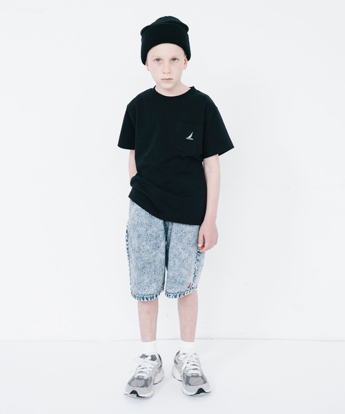 NAUTICA（ノーティカ）の「【NAUTICA/ノーティカ】ポケットTシャツ（Tシャツ/カットソー・キッズ・ライム/ブラック/ベージュ/オフホワイト/ピンク/ネイビー・120cm/110cm/100cm/140cm/150cm/130cm）」の10枚目の写真