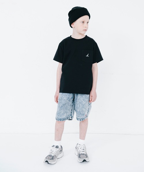 NAUTICA（ノーティカ）の「【NAUTICA/ノーティカ】ポケットTシャツ（Tシャツ/カットソー・キッズ・ライム/ブラック/ベージュ/オフホワイト/ピンク/ネイビー・120cm/110cm/100cm/140cm/150cm/130cm）」の11枚目の写真