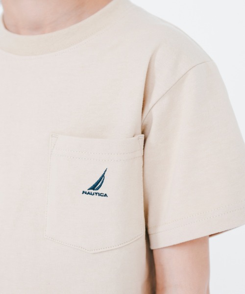 NAUTICA（ノーティカ）の「【NAUTICA/ノーティカ】ポケットTシャツ（Tシャツ/カットソー・キッズ・ライム/ブラック/ベージュ/オフホワイト/ピンク/ネイビー・120cm/110cm/100cm/140cm/150cm/130cm）」の17枚目の写真