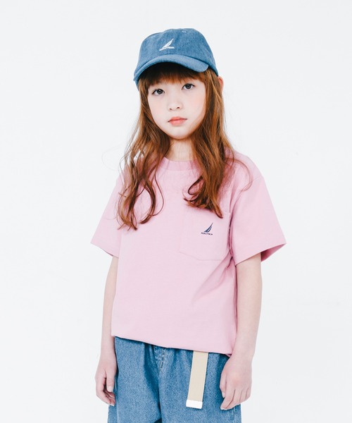NAUTICA（ノーティカ）の「【NAUTICA/ノーティカ】ポケットTシャツ（Tシャツ/カットソー・キッズ・ライム/ブラック/ベージュ/オフホワイト/ピンク/ネイビー・120cm/110cm/100cm/140cm/150cm/130cm）」の19枚目の写真