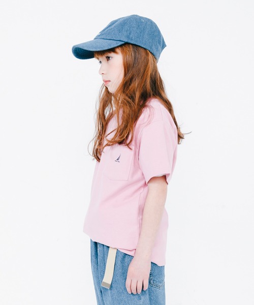 NAUTICA（ノーティカ）の「【NAUTICA/ノーティカ】ポケットTシャツ（Tシャツ/カットソー・キッズ・ライム/ブラック/ベージュ/オフホワイト/ピンク/ネイビー・120cm/110cm/100cm/140cm/150cm/130cm）」の20枚目の写真