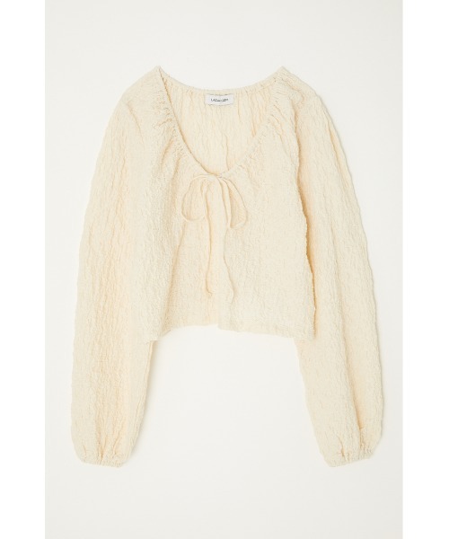 LAGUA GEM（ラグアジェム）の「PUFF SLEEVE GATHER TOPS（Tシャツ/カットソー・レディース・ライトパープル/オフホワイト/ライトグリーン・MEDIUM/SMALL）」の13枚目の写真