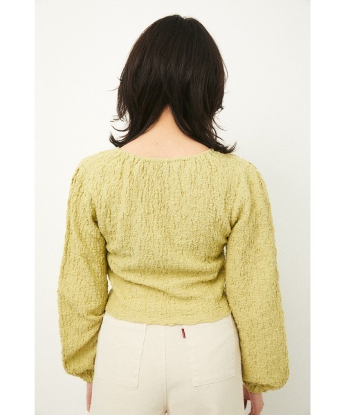 LAGUA GEM（ラグアジェム）の「PUFF SLEEVE GATHER TOPS（Tシャツ/カットソー・レディース・ライトパープル/オフホワイト/ライトグリーン・MEDIUM/SMALL）」の20枚目の写真