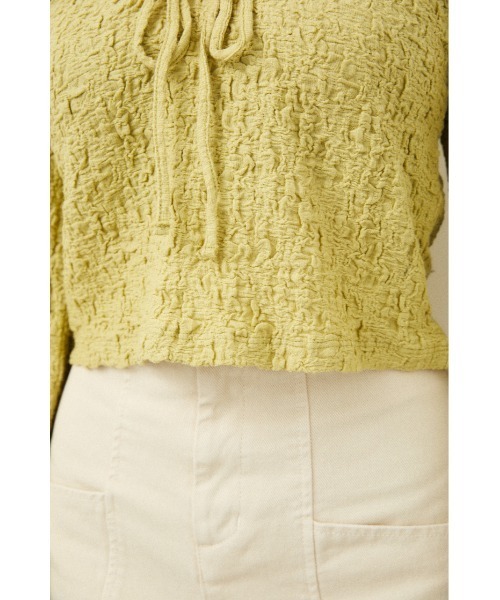 LAGUA GEM（ラグアジェム）の「PUFF SLEEVE GATHER TOPS（Tシャツ/カットソー・レディース・ライトパープル/オフホワイト/ライトグリーン・MEDIUM/SMALL）」の11枚目の写真