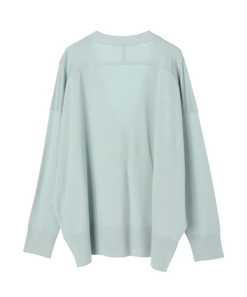 AMERICAN HOLIC（アメリカンホリック）の「抜け襟ニットミディカーディガン（カーディガン/ボレロ・レディース・モカ/アイボリー/ブラック/サックスブルー・FREE）」の21枚目の写真