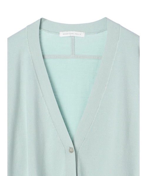 AMERICAN HOLIC（アメリカンホリック）の「抜け襟ニットミディカーディガン（カーディガン/ボレロ・レディース・モカ/アイボリー/ブラック/サックスブルー・FREE）」の22枚目の写真