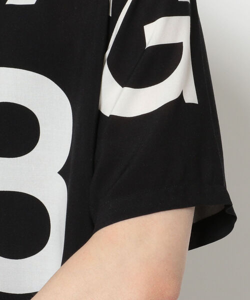 1piu1uguale3 RELAX(ウノピュウノウグァーレトレリラックス)の「1PIU1UGUALE3 RELAX/ウノピゥウノウグァーレトレ リラックス/ランダムロゴアロハシャツ/USH-21036(シャツ/ブラウス・メンズ・ブラック・MEDIUM/LARGE/X-LARGE)」の5枚目の写真