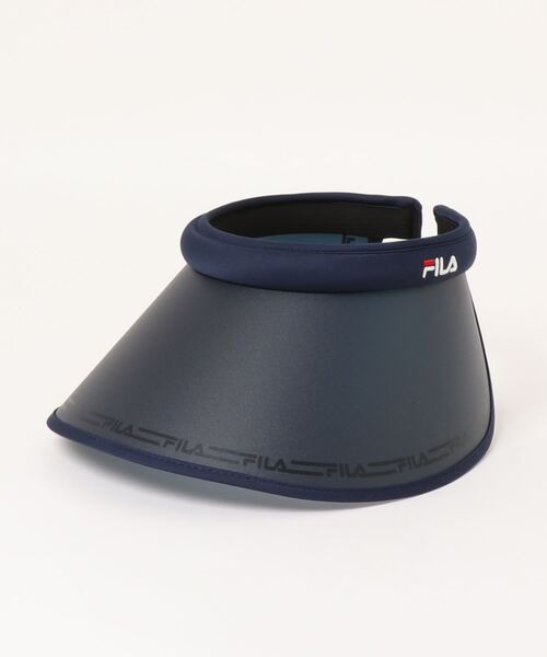 FILA(フィラ)の「FILA/フィラ プリントクリップバイザー(サンバイザー・レディース・ブラック/ブラウン/ネイビー・ONE SIZE)」の9枚目の写真