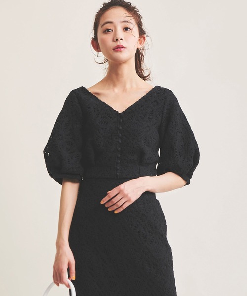 The Virgnia（ザ ヴァージニア）の「ケミカルレースブラウス（シャツ/ブラウス・レディース・ブラック/オフホワイト・FREE）」の2枚目の写真