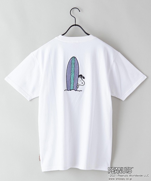 PEANUTS(ピーナッツ)の「【PEANUTS/ピーナッツ】プリントTシャツ(Tシャツ/カットソー・メンズ・ホワイト/ベージュ/オリーブ/ピンク/ブルー/ホワイト系その他・SMALL/MEDIUM/LARGE/X-LARGE)」の19枚目の写真