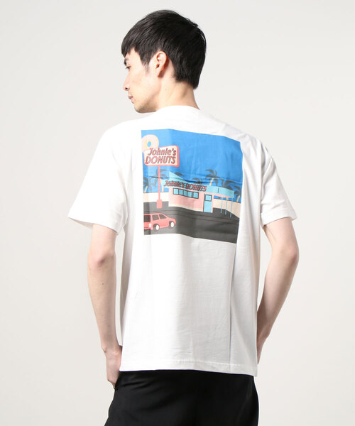 WEGO（ウィゴー）の「WEGO/イラストバックプリント半袖Tシャツ（Tシャツ/カットソー・メンズ・ホワイト/ベージュ系その他・LARGE/SMALL/MEDIUM/X-LARGE）」の19枚目の写真