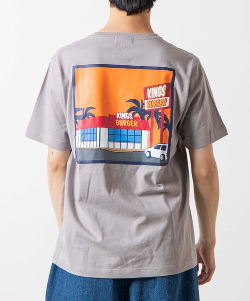 WEGO（ウィゴー）の「WEGO/イラストバックプリント半袖Tシャツ（Tシャツ/カットソー・メンズ・ホワイト/ベージュ系その他・LARGE/SMALL/MEDIUM/X-LARGE）」の13枚目の写真