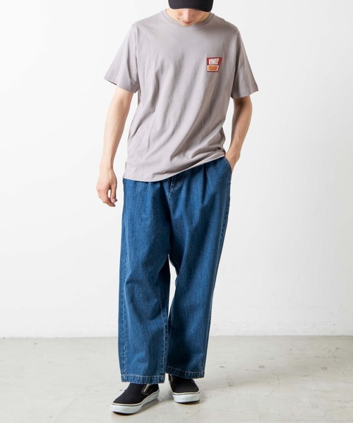 WEGO（ウィゴー）の「WEGO/イラストバックプリント半袖Tシャツ（Tシャツ/カットソー・メンズ・ホワイト/ベージュ系その他・LARGE/SMALL/MEDIUM/X-LARGE）」の6枚目の写真