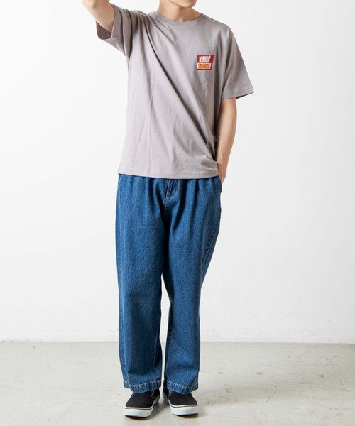 WEGO（ウィゴー）の「WEGO/イラストバックプリント半袖Tシャツ（Tシャツ/カットソー・メンズ・ホワイト/ベージュ系その他・LARGE/SMALL/MEDIUM/X-LARGE）」の7枚目の写真