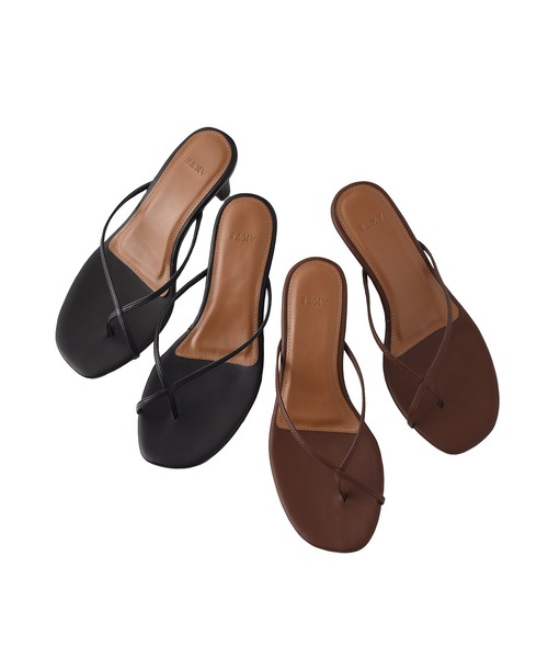 AKTE（アクテ）の「クロスストラップサンダル（サンダル・レディース・ブラック/ブラウン・M/S）」の5枚目の写真