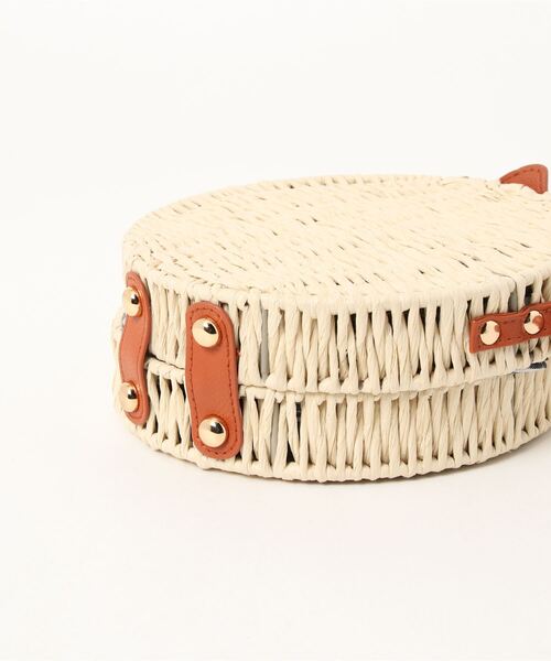 clear(クリア)の「サークルカゴバッグ(かごバッグ・レディース・アイボリー・F)」の5枚目の写真