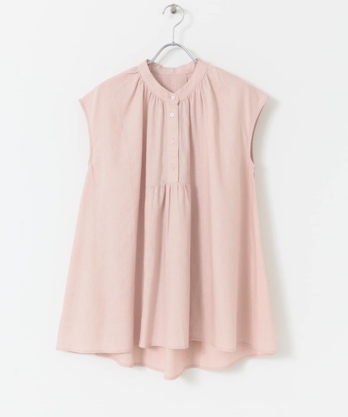 URBAN RESEARCH Sonny Label(アーバンリサーチサニーレーベル)の「リネンフレンチスリーブフレアブラウス(シャツ/ブラウス・レディース・ブラック/オフホワイト/ピンク/ブルー系その他・FREE)」の6枚目の写真