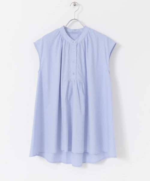 URBAN RESEARCH Sonny Label(アーバンリサーチサニーレーベル)の「リネンフレンチスリーブフレアブラウス(シャツ/ブラウス・レディース・ブラック/オフホワイト/ピンク/ブルー系その他・FREE)」の7枚目の写真