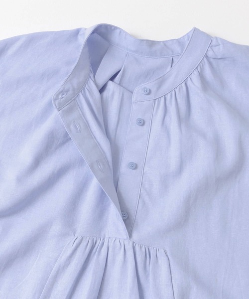 URBAN RESEARCH Sonny Label(アーバンリサーチサニーレーベル)の「リネンフレンチスリーブフレアブラウス(シャツ/ブラウス・レディース・ブラック/オフホワイト/ピンク/ブルー系その他・FREE)」の8枚目の写真