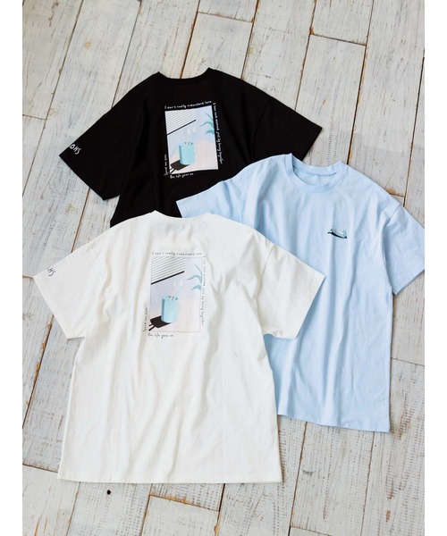 Honey Salon(ハニーサロン)の「君と過ごした1LDK Tシャツ(Tシャツ/カットソー・レディース・ホワイト/ブラック/サックスブルー・FREE)」の8枚目の写真