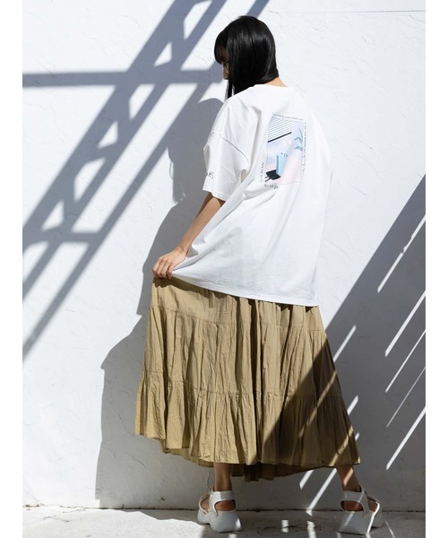 Honey Salon(ハニーサロン)の「君と過ごした1LDK Tシャツ(Tシャツ/カットソー・レディース・ホワイト/ブラック/サックスブルー・FREE)」の17枚目の写真