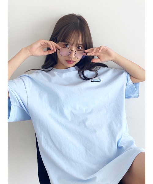 Honey Salon(ハニーサロン)の「君と過ごした1LDK Tシャツ(Tシャツ/カットソー・レディース・ホワイト/ブラック/サックスブルー・FREE)」の19枚目の写真