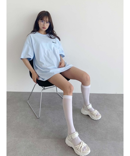 Honey Salon(ハニーサロン)の「君と過ごした1LDK Tシャツ(Tシャツ/カットソー・レディース・ホワイト/ブラック/サックスブルー・FREE)」の20枚目の写真