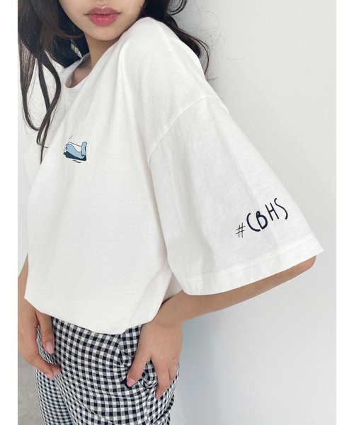 Honey Salon(ハニーサロン)の「君と過ごした1LDK Tシャツ(Tシャツ/カットソー・レディース・ホワイト/ブラック/サックスブルー・FREE)」の22枚目の写真