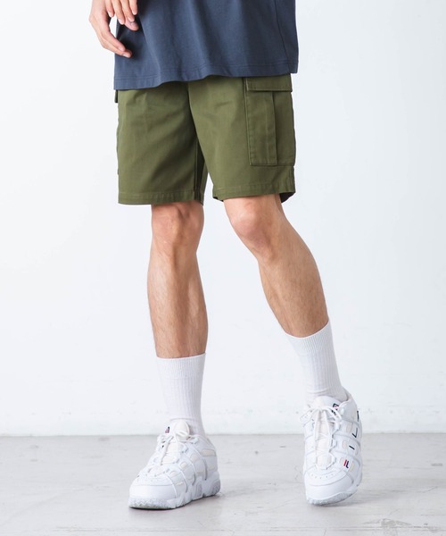 WEGO（ウィゴー）の「WEGO/カーゴショートパンツ（カーゴパンツ・メンズ・ホワイト/ブラック/カーキ/その他1・SMALL/MEDIUM/LARGE）」の3枚目の写真