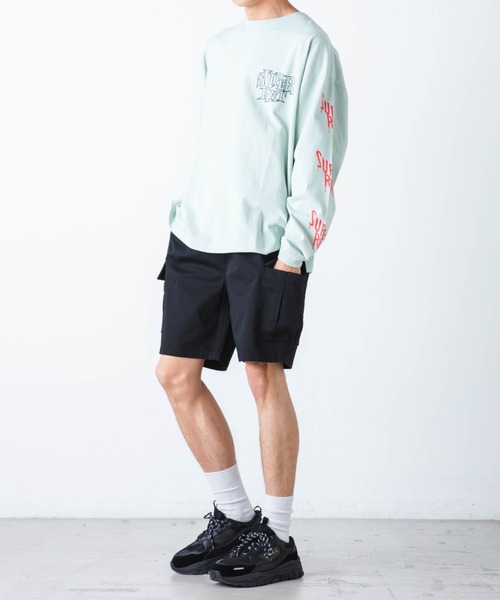 WEGO（ウィゴー）の「WEGO/カーゴショートパンツ（カーゴパンツ・メンズ・ホワイト/ブラック/カーキ/その他1・SMALL/MEDIUM/LARGE）」の10枚目の写真