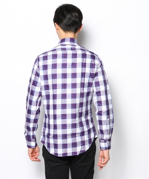 ESTNATION BY LYLE&SCOTT(エストネーション バイ ライル&スコット)の「Finamore カジュアルシャツ(シャツ/ブラウス・メンズ・ブルー/ネイビー・MEDIUM/SMALL)」の5枚目の写真