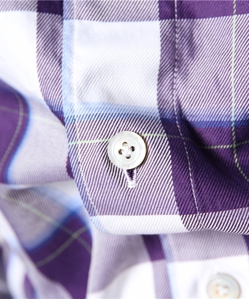 ESTNATION BY LYLE&SCOTT(エストネーション バイ ライル&スコット)の「Finamore カジュアルシャツ(シャツ/ブラウス・メンズ・ブルー/ネイビー・MEDIUM/SMALL)」の8枚目の写真