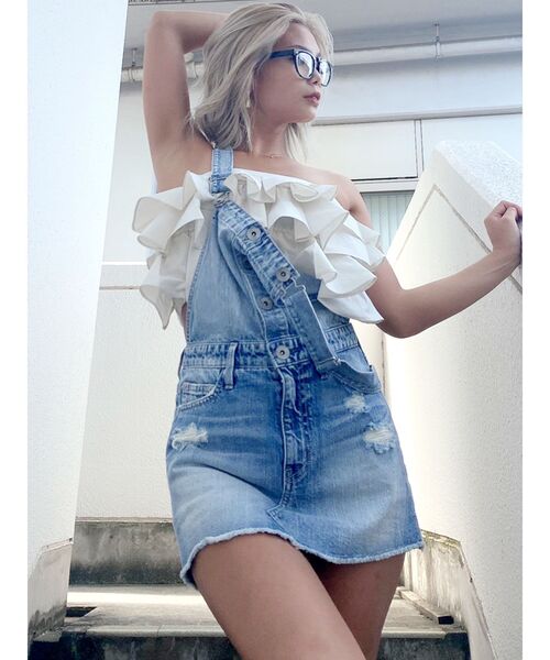 GYDA（ジェイダ）の「フリルベアトップス（シャツ/ブラウス・レディース・アイボリー/ベージュ・FREE）」の8枚目の写真