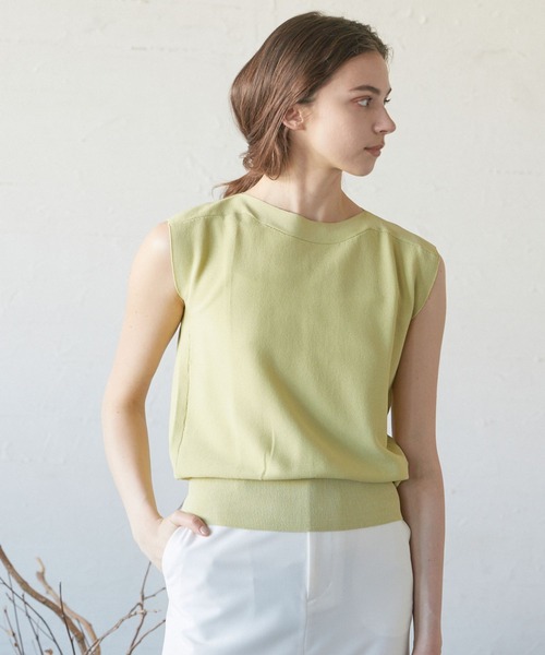 CLEARIMPRESSION （クリアインプレッション）の「レーヨンナイロンプルオーバー（ニット/セーター・レディース・オフホワイト/ブラック/グレー/ライトグリーン・フリー）」の11枚目の写真