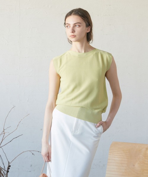 CLEARIMPRESSION （クリアインプレッション）の「レーヨンナイロンプルオーバー（ニット/セーター・レディース・オフホワイト/ブラック/グレー/ライトグリーン・フリー）」の12枚目の写真