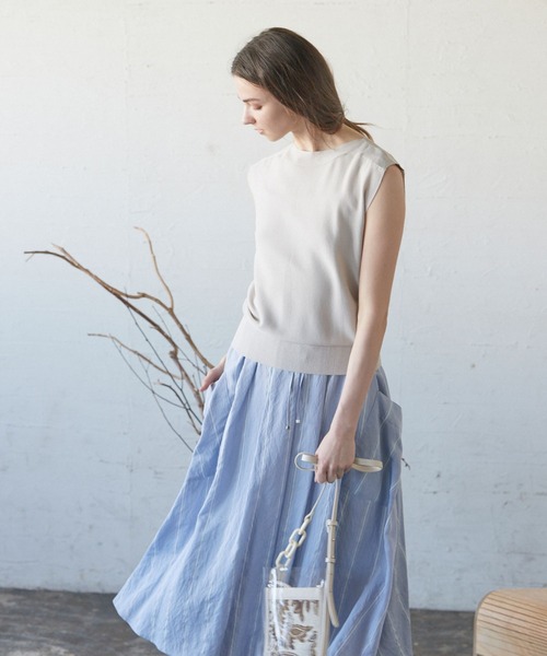 CLEARIMPRESSION （クリアインプレッション）の「レーヨンナイロンプルオーバー（ニット/セーター・レディース・オフホワイト/ブラック/グレー/ライトグリーン・フリー）」の13枚目の写真