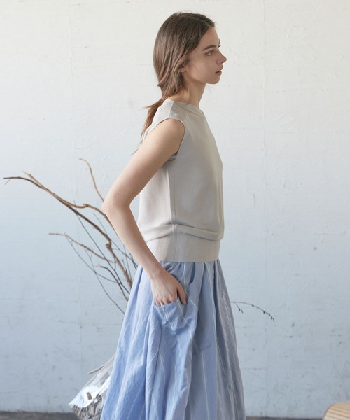 CLEARIMPRESSION （クリアインプレッション）の「レーヨンナイロンプルオーバー（ニット/セーター・レディース・オフホワイト/ブラック/グレー/ライトグリーン・フリー）」の14枚目の写真