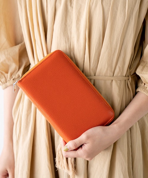 VitaFelice（ヴィータフェリーチェ）の「スキミング防止通帳ケース（パスポートケース・レディース・レッド/サックスブルー/オレンジ/イエロー/ピンク/グリーン/ブラック/ラベンダー/ブラウン・FREE）」の9枚目の写真