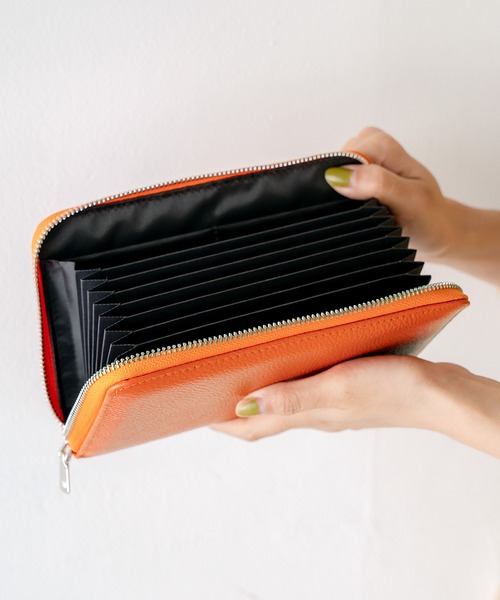 VitaFelice（ヴィータフェリーチェ）の「スキミング防止通帳ケース（パスポートケース・レディース・レッド/サックスブルー/オレンジ/イエロー/ピンク/グリーン/ブラック/ラベンダー/ブラウン・FREE）」の17枚目の写真