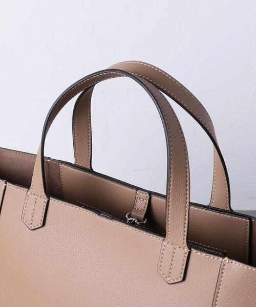 UNITED ARROWS（ユナイテッドアローズ）の「＜UNITED ARROWS＞F/LTR 2WAY ワイド トートバッグ（トートバッグ・レディース・ホワイト/ベージュ・FREE）」の3枚目の写真